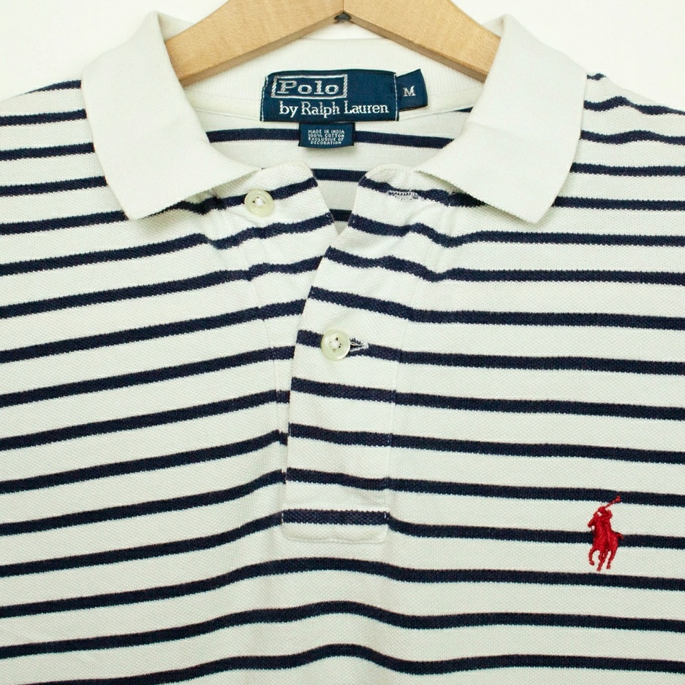 Polo Ralph Lauren Navy Striped Polo size M